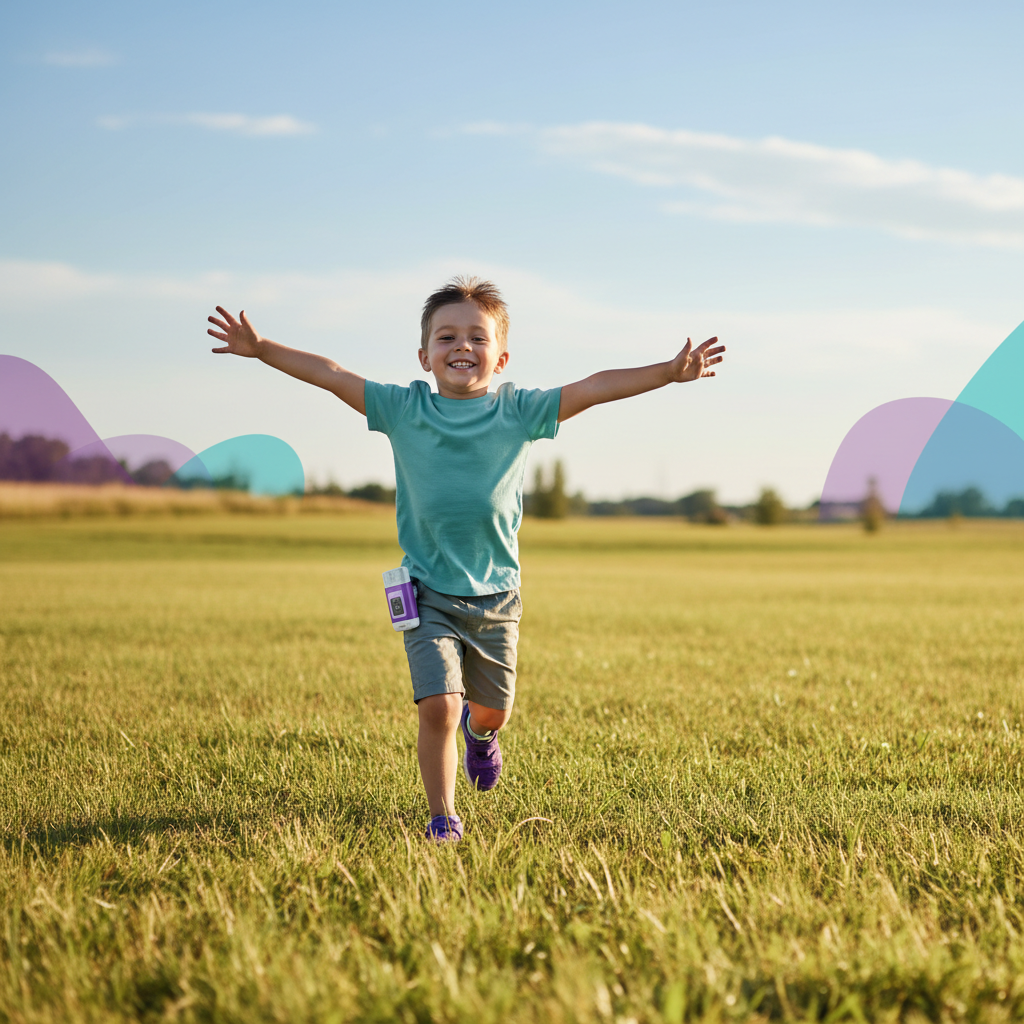 Woman using asthma inhaler