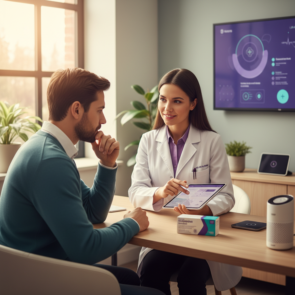 Doctor reviewing patient medical history