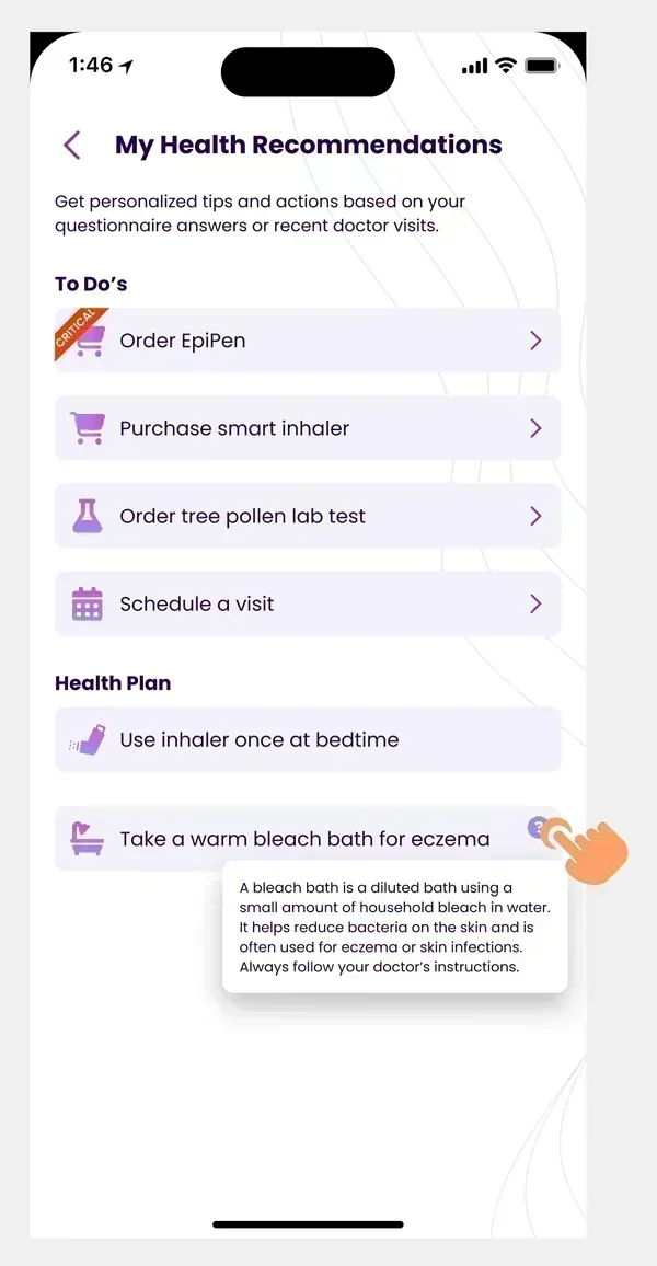 Condition-specific monitoring